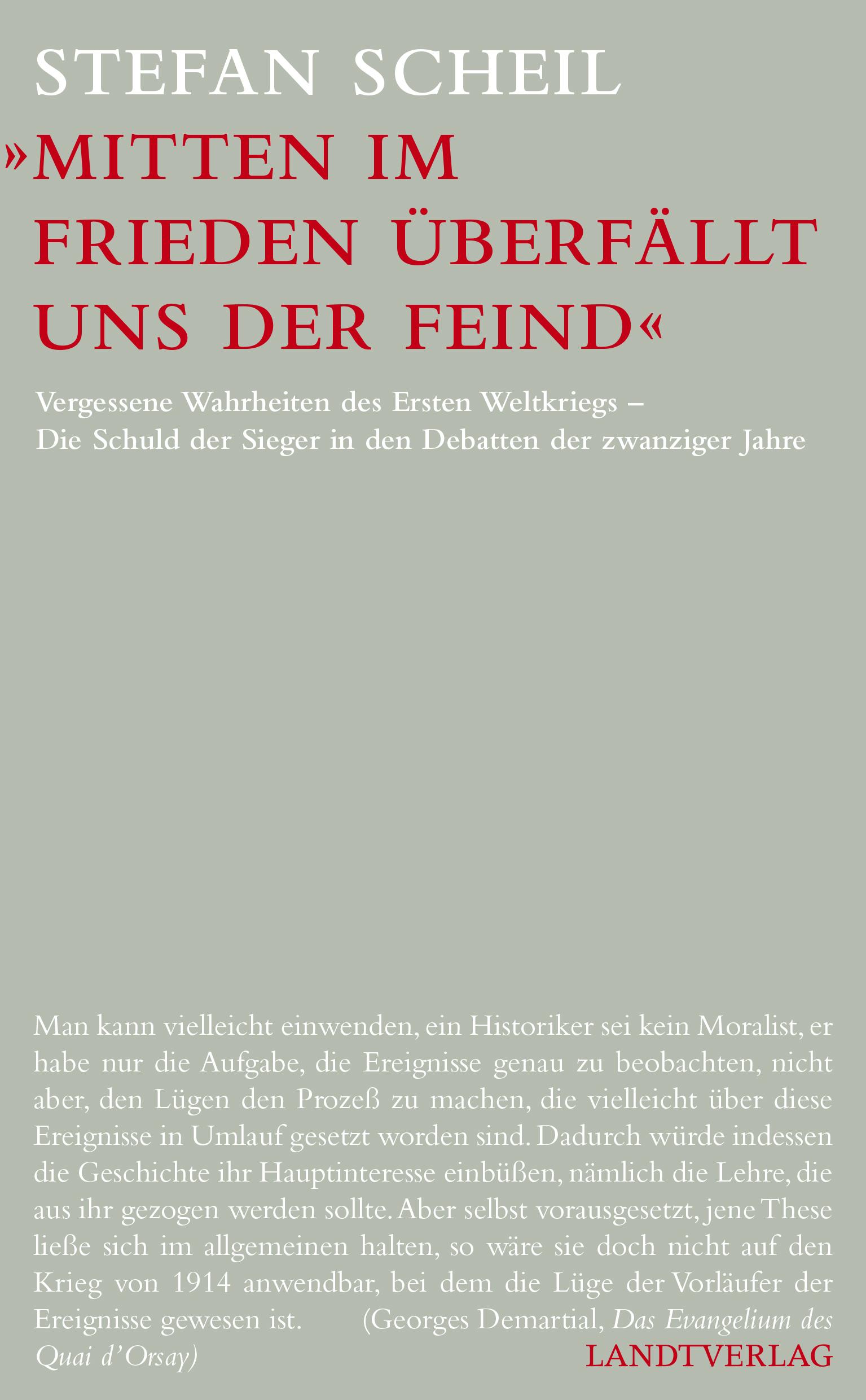 »Mitten im Frieden überfällt uns der Feind«