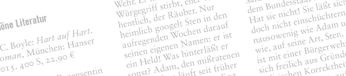 Rezensierte Literatur