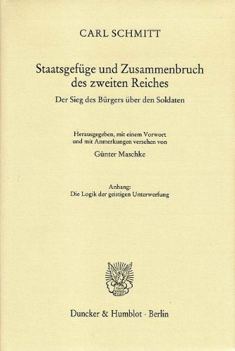 Staatsgefüge und Zusammenbruch des zweiten Reiches